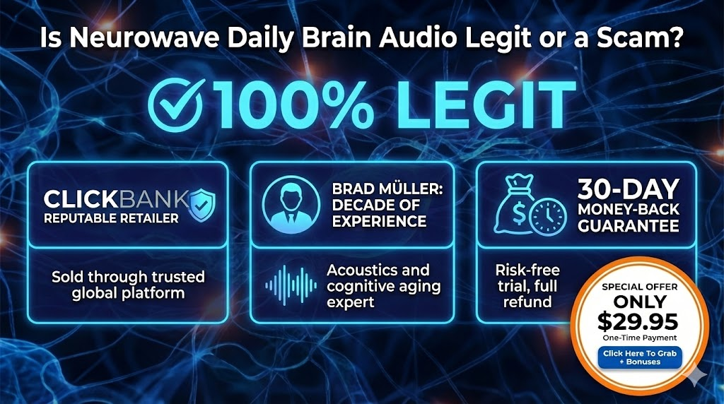 Neurowave Daily Brain Audio Pricing & Cost
Currently, the Neurowave daily brain audio price is incredibly low for the value provided.
Regular Value: $112
Current Deal: $29.95 (One-time payment)
There are no subscriptions or recurring fees. You get lifetime access to the Neurowave memory and focus download.
CAUTION: Price Increases 0.01 Cents Minute-by-Minute—Buy Immediately to Get the Lowest Rate!
Get an Additional 20% Off The Regular Price for One Low Transaction—Save Big Today!