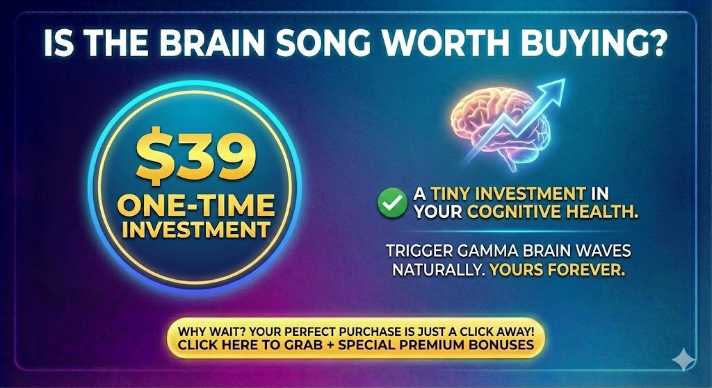 Is The Brain Song Worth Buying?
Absolutely. If you value your cognitive health, $39 is a tiny investment. The ability to trigger Gamma brain waves benefits naturally is a game-changer. Compared to expensive supplements that run out, this digital audio track is yours forever.
Why Wait? Your Perfect Purchase Is Just A Click Away! Click Here To Grab + Special Premium Bonuses